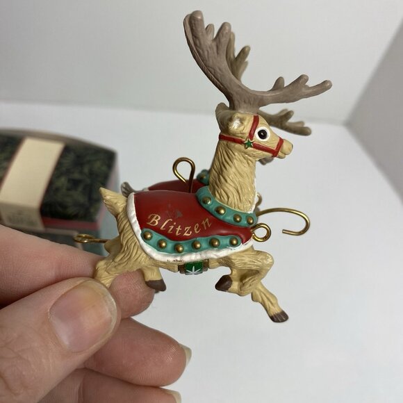 Hallmark Keepsake Ornament Santa and His Reindeer Collection Complete Set - Picture 6 of 6